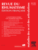 Revue du Rhumatisme