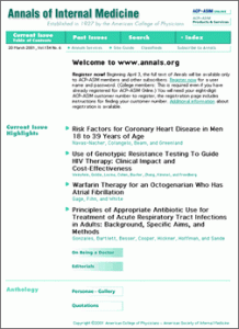 Annals of Internal Medicine