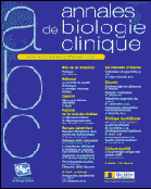 Annales de Biologie Clinique